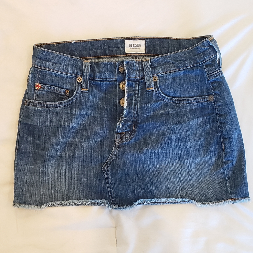 Hudson Anya mini denim skirt 24